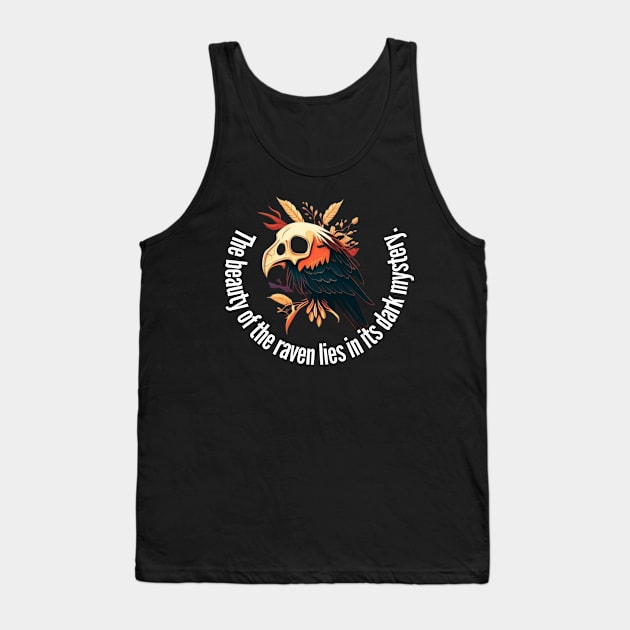 Raven with skull Tank Top by Crazy skull